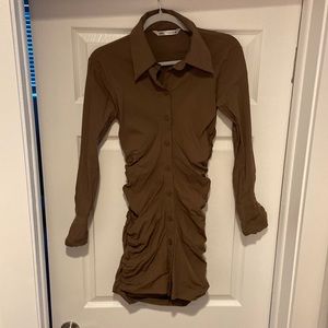 Zara size small dark brown dress